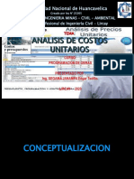 Tema 01 COSTOS Y PRES. -  ANALISIS DE COSTOS UNITARIOS 2020