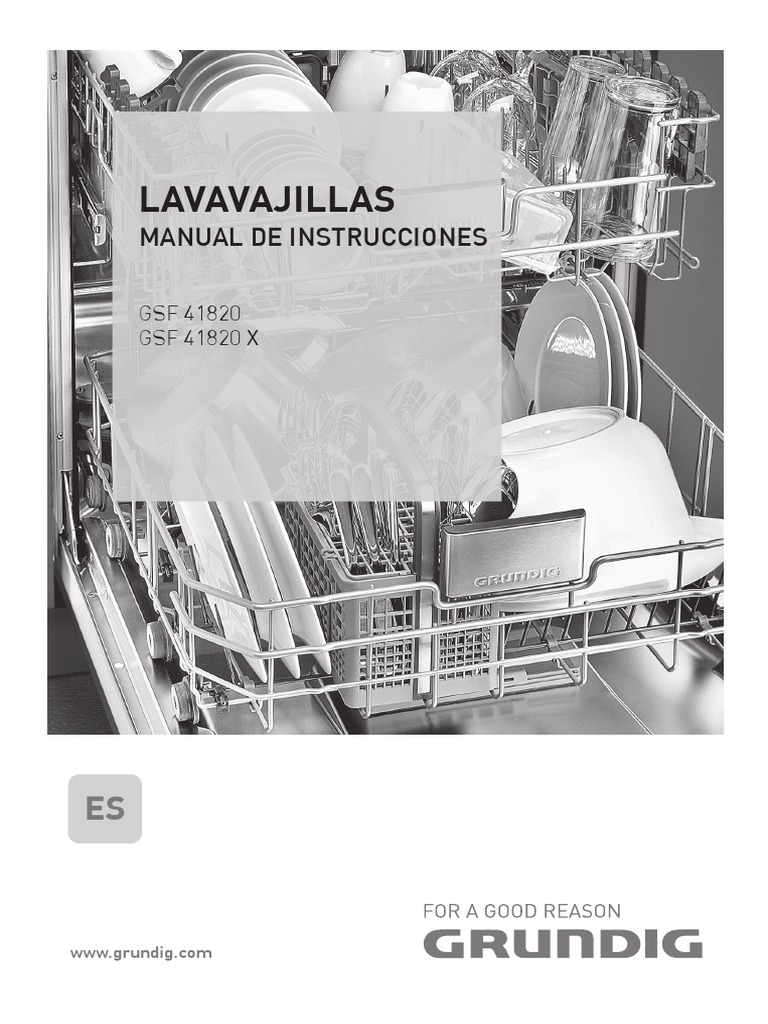 Grundig GSF 41820 Dishwasher PDF Lavavajillas Agua