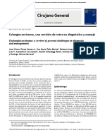 Colangiocarcinoma, Una Revisión de Retos en Diagnóstico y Manejo Enero - Marzo 2014