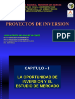 I. La Oportunidad de Inv. - Estudio de Mercado. Proy. de Inv. - 2023