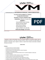 Catedrático. Benjamín Acosta Diaz Equipo 7: Actividad 4. Proyecto Integrador Etapa 1