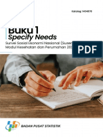 Buku 1 Specify Needs Susenas MKP 2022