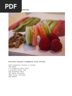 Raspberry Pistachio Macaron
