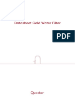 Datasheet Cold Water Filter