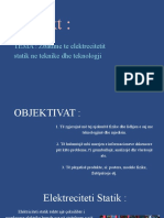 Projekt:: TEMA: Zbatime Te Elektrecitetit Statik Ne Teknike Dhe Teknologji