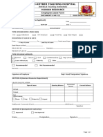 Employee Leave Form
