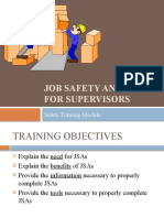 Job Safety Analysis For Supervisors