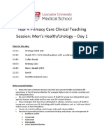 PCCT Mens Health - Urology Day 1 Summary