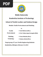 Textile Pretreatment and Finishing 2023