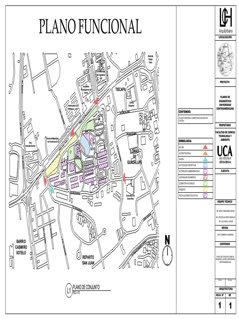Mapa del Campus UCA en Managua | PDF