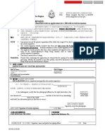 Immigration Department the Government of the Hong Kong Special Administrative Region (供申請香港特別行政區旅行證件使用) Form for Countersignature (in connection with an application for a HKSAR travel document)