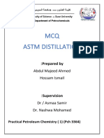 MCQ Astm Distillation: Abdul Majeed Ahmed Hossam Ismail