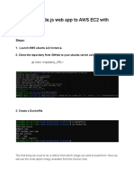 Deploying Node.js App to AWS EC2 With Docker