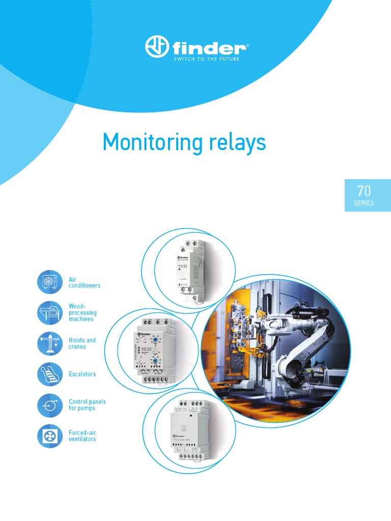 Voltage and Current Monitoring Relays | PDF | Relay | Alternating Current