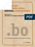 Antologia Del Pensamiento Critico Bolivia