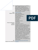 RESUMEN. Dramaturgia Femenina en La Década 1975 - 1985 en Caracas.