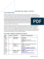 KS1 Reading SATS Papers 2022 - KS1 SATS 2022 Reading Copyright Ownership