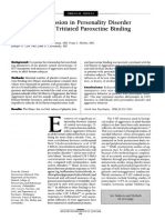 Impulsive Aggression in Personality Disorder Correlates With Tritiated Paroxetine Binding in The Platelet