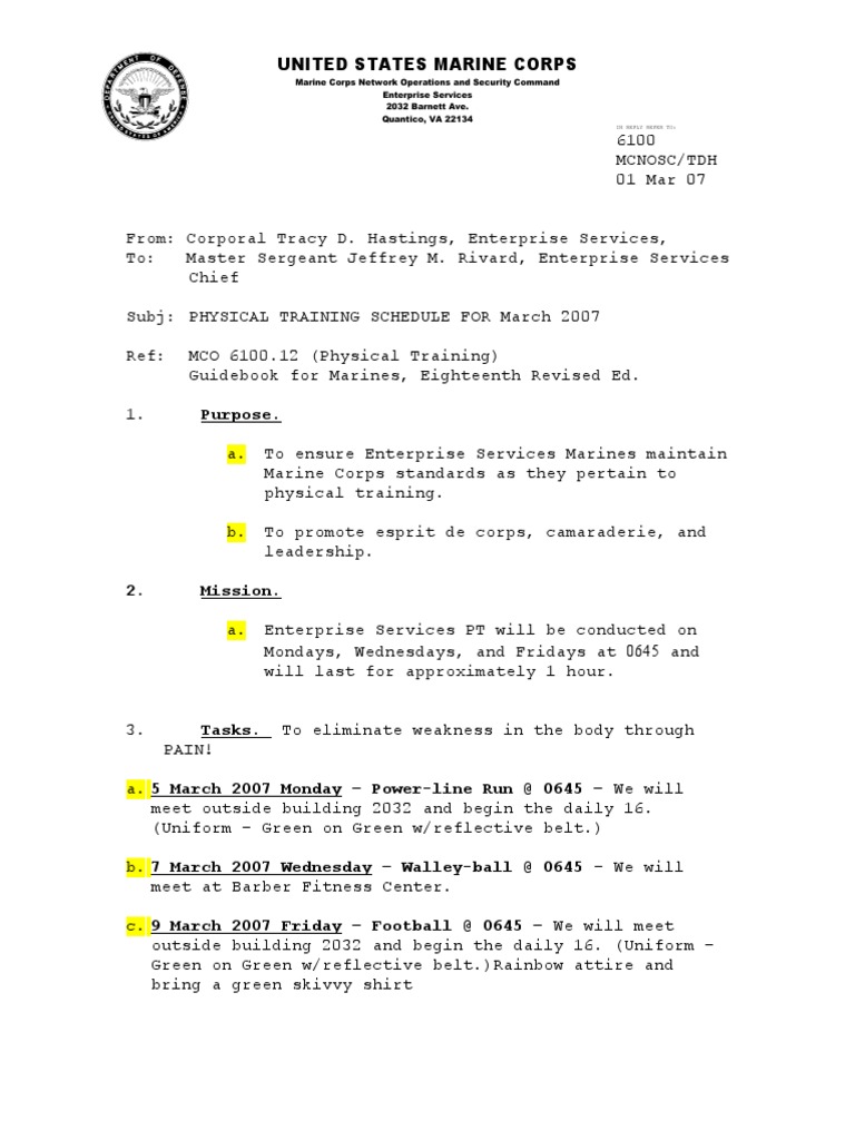 Es mar 07 pt schedule pdf united states department of defense