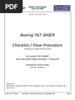 B767 Checklist v2.7 | PDF | Landing Gear | Vehicle Parts
