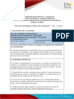 Guía de Actividades y Rúbrica de Evaluación - Unidad 2 - Fase 2 - Análisis.