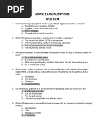Mock Exam Questions WUE
