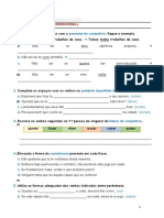 Ficha de Gramática - Condicional e Conjuntivo