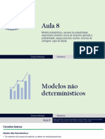 Aula 8 - Modelo Probabilístico, Axiomas, Experimento Aleatório, Conjuntos, Espaço Amostral, Eventos, Contagem, Regra Da Adição