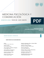 Medicina Psicológica y Comunicación