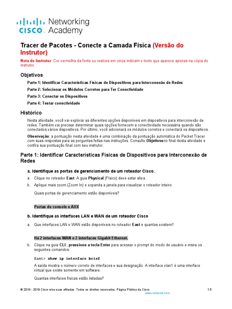 4 7 1 packet tracer connect the physical layer ilm pdf rede de