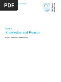 A333 Key Questions in Philosophy, Book 5 Knowledge and Reason