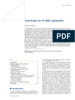 Anestesia en El Niño Quemado