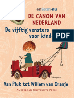 Oostrom, Frits Van - de Canon Van Nederland - de Vijftig Vensters Voor Kinderen