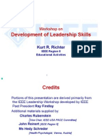 Development of Leadership Skills: Workshop On