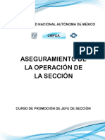Aseguramiento de La Operación de La Sección Febrero 2016