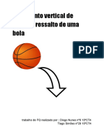 Movimento Vertical de Queda e Ressalto de Uma Bola