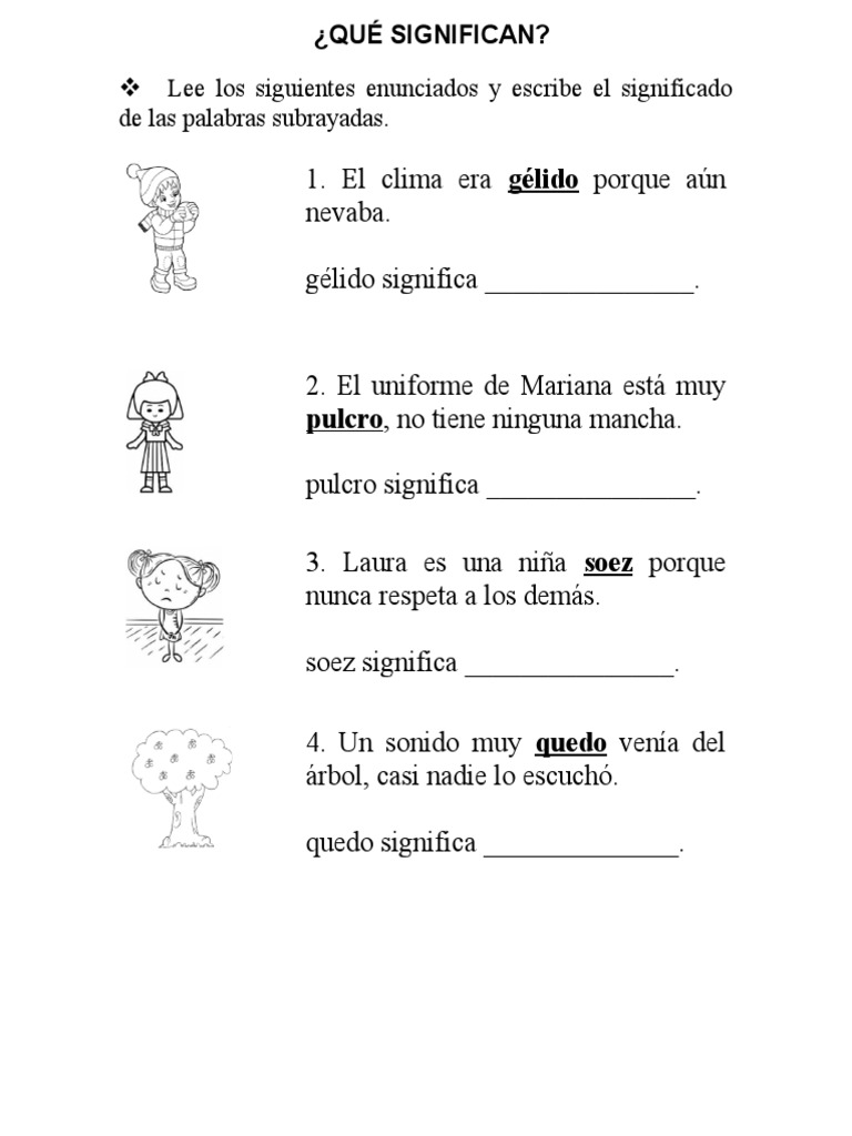 Significados de Palabras Clave | PDF