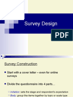 Survey Design Presentation
