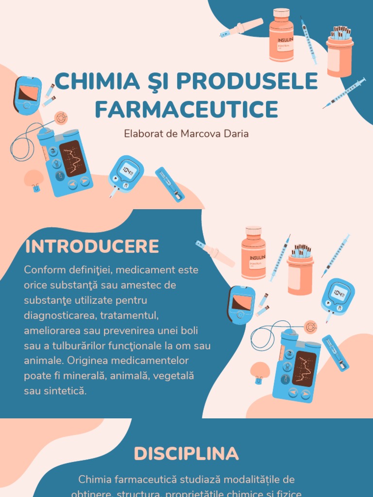 Chimia Şi Produsele Farmaceutice | PDF