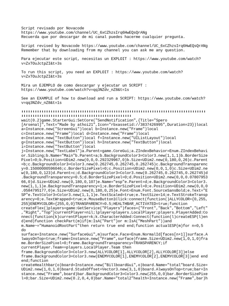 Descargar nuevo scripthack para arsenal aimbotwallhack indetectable