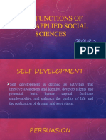 Functions of Applied Social Sciences