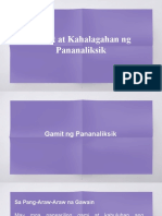 Gamit at Kahalagahan NG Pananaliksik