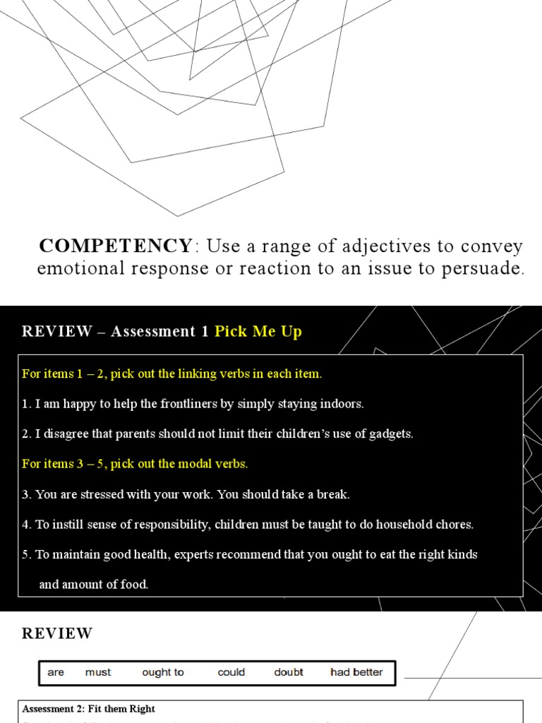 Range of Adjectives PDF Emotions Adjective