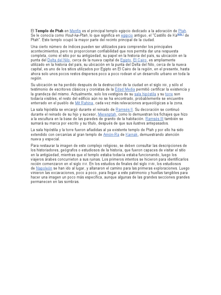 Templo de Ptah PDF Egipto