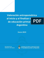 Valoracion Antropometrica Ciclo Educacion Primaria Argentina 2019