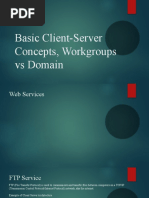 Basic Client-Server Concepts, Workgroups Vs Domain