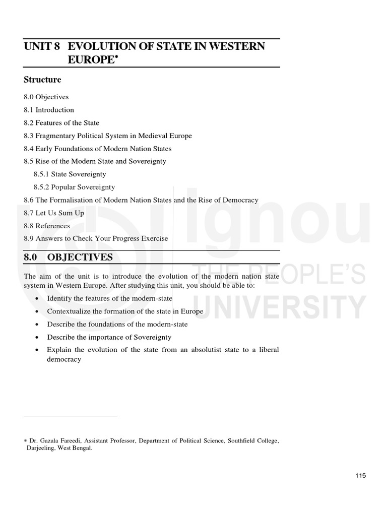 Evolution of Nation-States in Europe | PDF | Sovereignty | State (Polity)