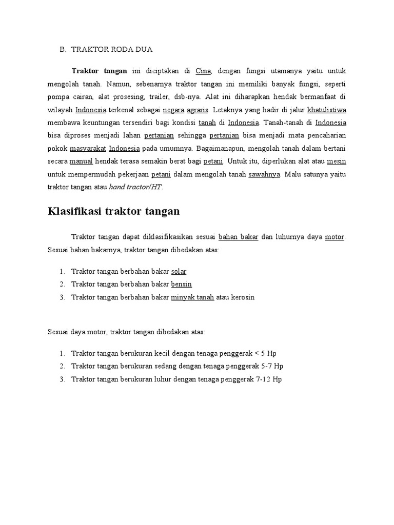 Traktor Roda Dua | PDF