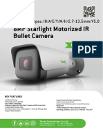 8MP Starlight Motorized IR Bullet Camera: TC-C38TS Spec: I8/A/E/Y/M/H/2.7-13.5mm/V5.0