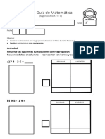 Guía de Matemática Sustraccionescon Reagrupación